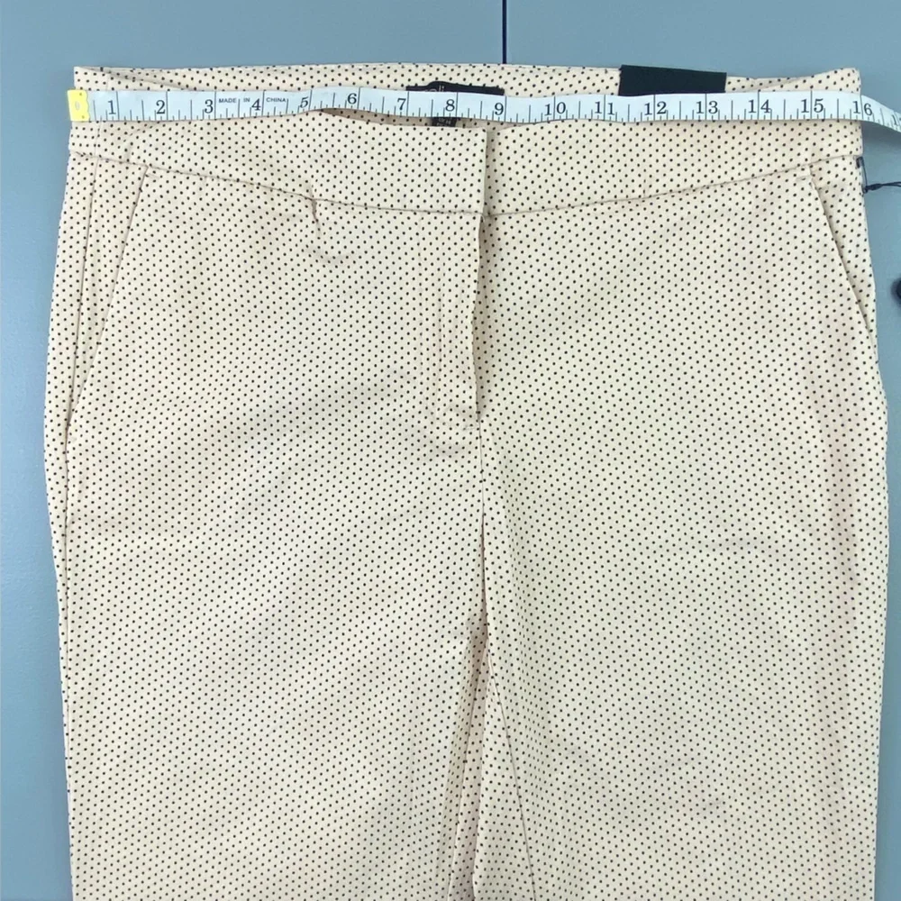 NWT Dalia peach pink and blue polka dot classic pant women's size 10 - Picture 10 of 15